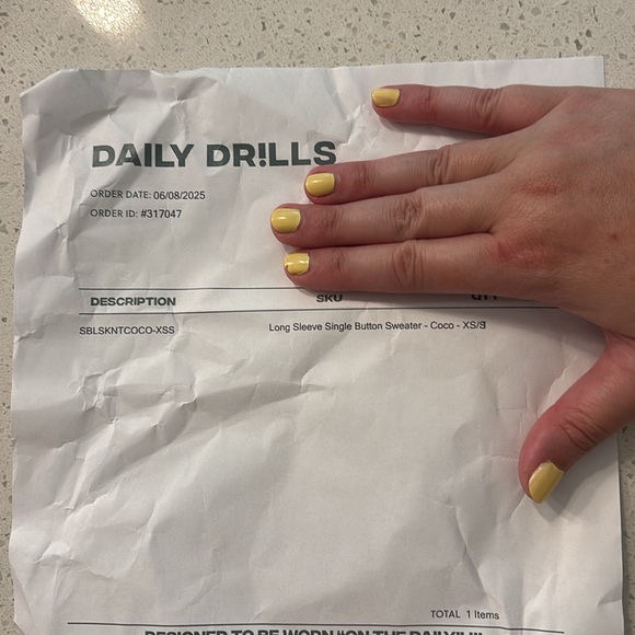 Daily Drills Single Button Sweater - Picture 13 of 13